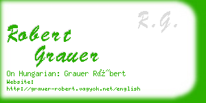 robert grauer business card